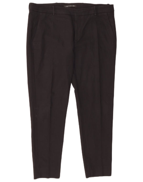 Zara Slim Chino-Hose für Damen, XL, W32, L28, Schwarz, Polyester
