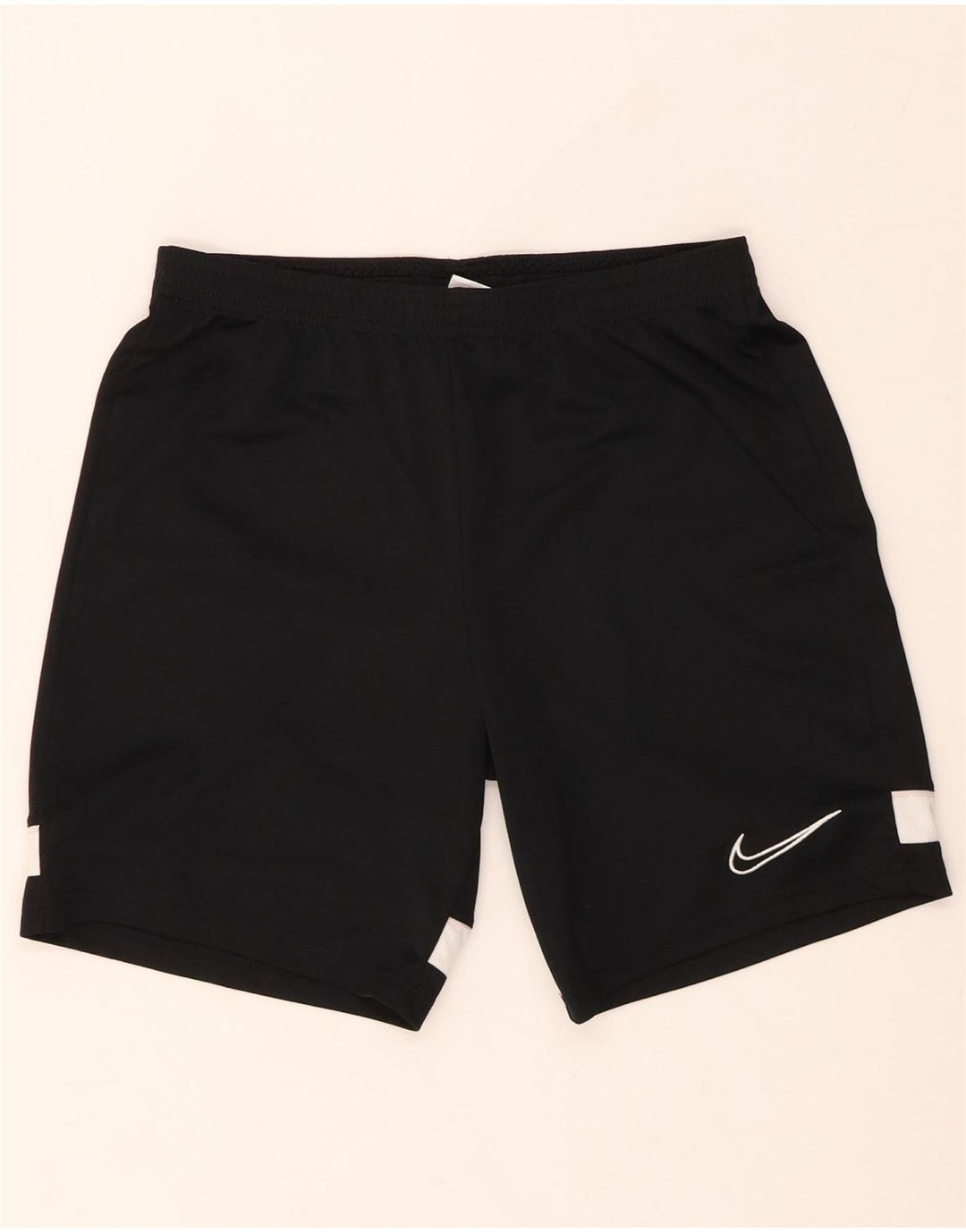 NIKE Mens Dri Fit Sport Shorts Small  Black Colourblock Polyester