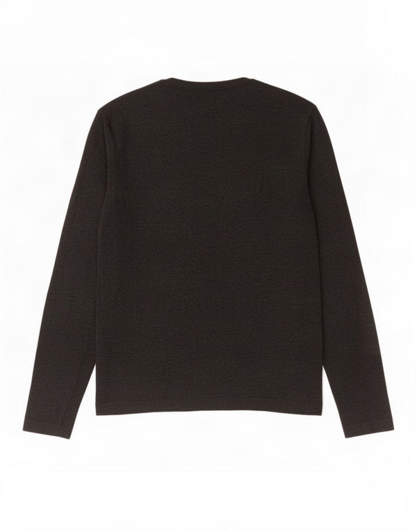 French Connection Top da uomo a maniche lunghe in cotone grigio grande