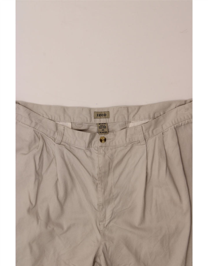 IZOD Mens Pegged Chino Shorts W40 XL  White Cotton Vintage Izod and Second-Hand Izod from Messina Hembry 