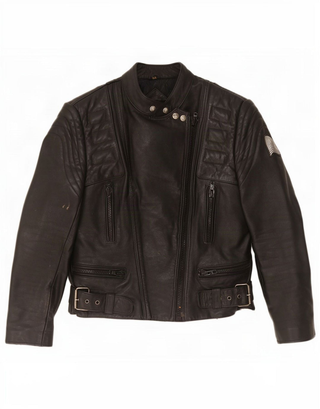 Krawehl Γυναικείο Δερμάτινο Μπουφάν Biker IT 44 Μεσαίο Μαύρο
