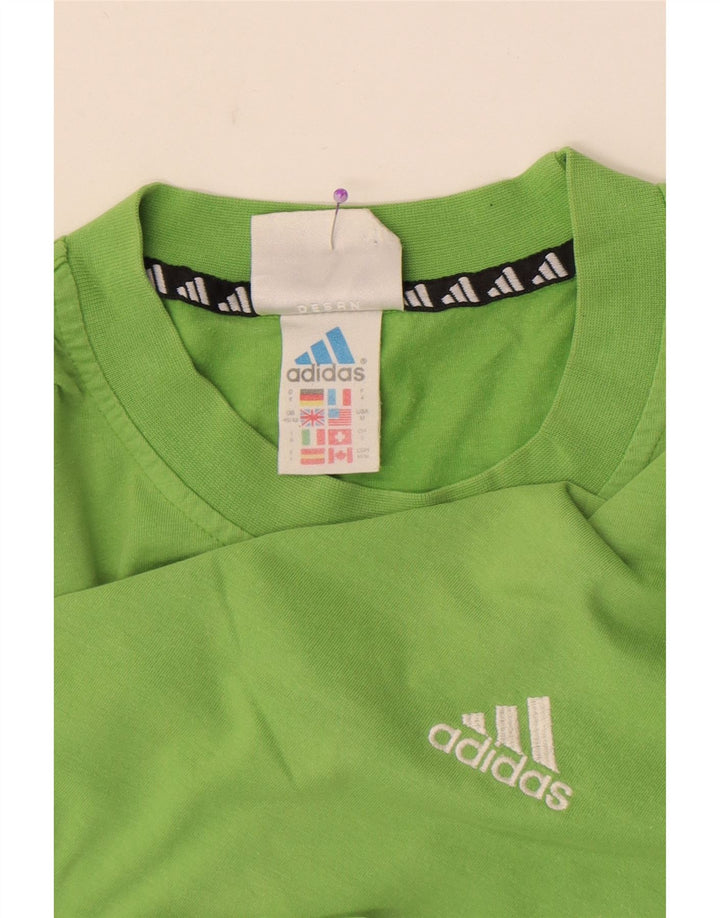 Adidas Mens T-Shirt Top UK 40/42 Medium Green