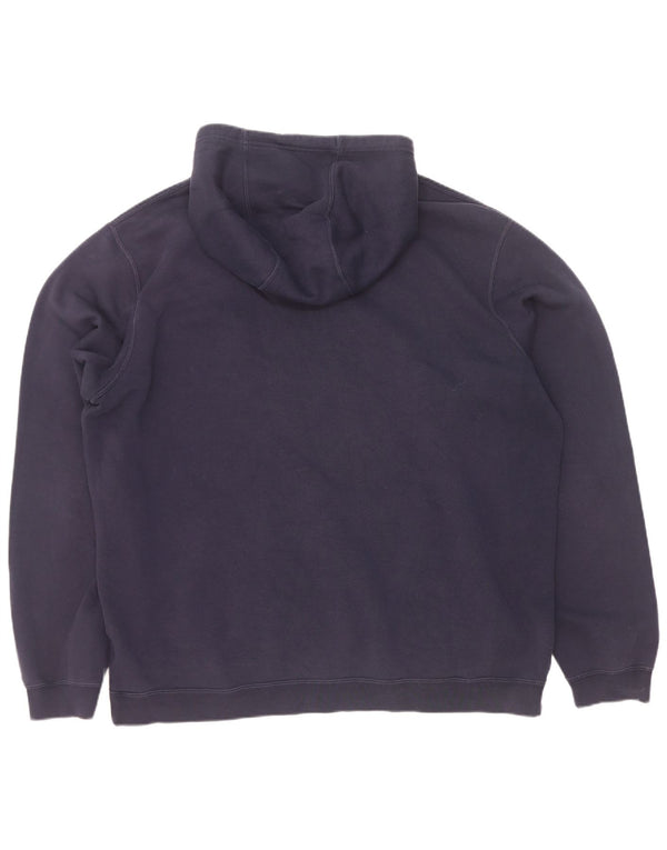 Nike Mens Hoodie Jumper XL Navy Blue Cotton