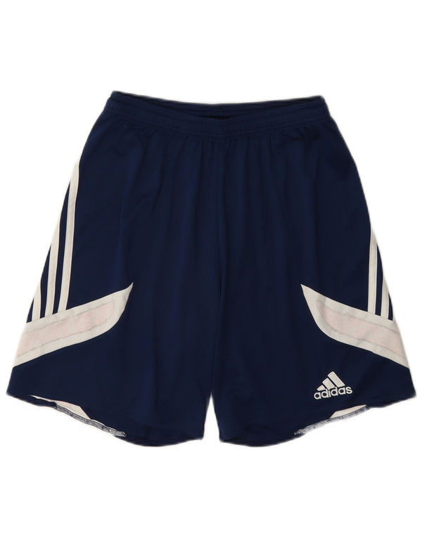 Adidas Mens Climalite Sport Shorts Small Navy Blue Colourblock Polyester