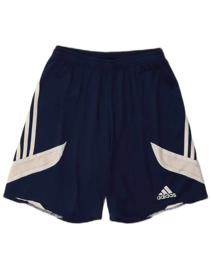 Adidas Mens Climalite Sport Shorts Small Navy Blue Colourblock Polyester