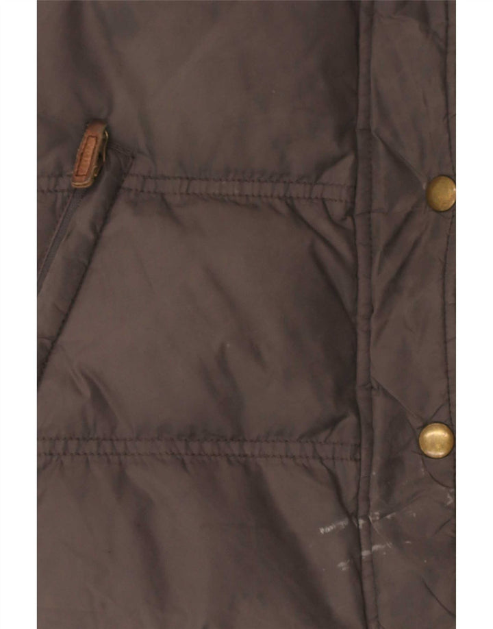 Jack Wills Womens Padded Gilet UK 10 Small Grey Nylon