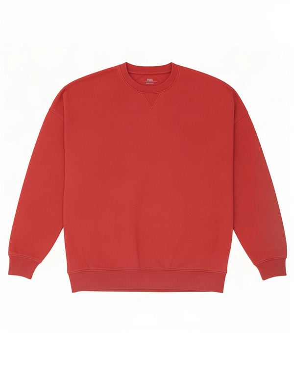 Marks & Spencer Boys Sweatshirt Jumper 13-14 år Bourgogne bomuld