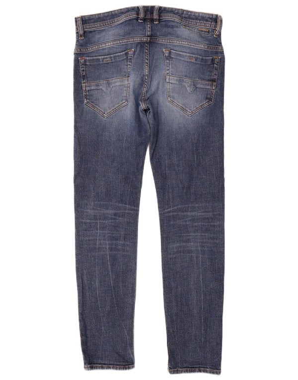 Мужские джинсы скинни Diesel W32 L31 синие, хлопок