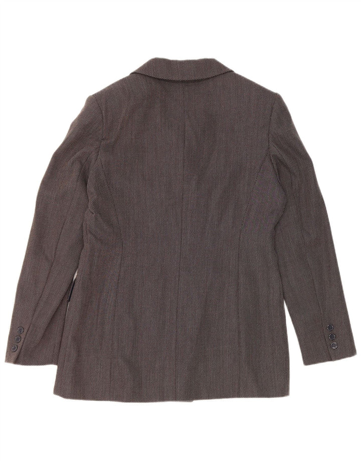 Caractere Damen Zweireihiger Blazer Jacke UK 12 Mittelgrau