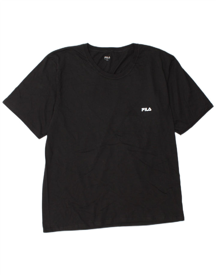 Fila T-Shirt Homme Haut 2XL Noir