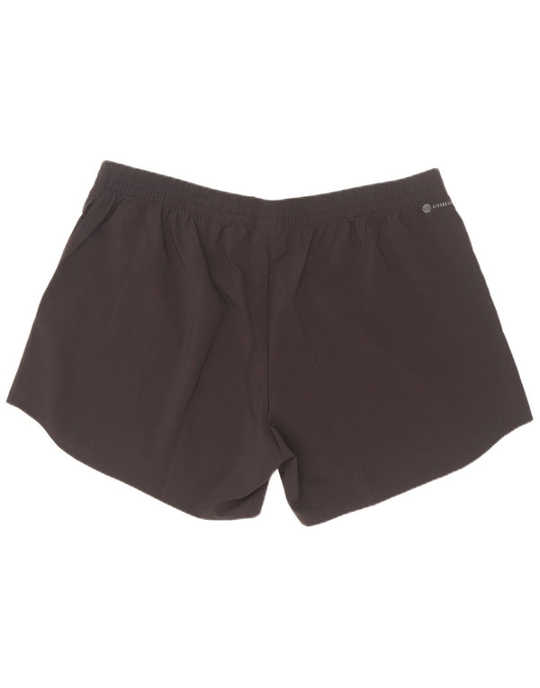 Adidas Womens Aeroready Sport Shorts UK 24/26 2XL Black Polyester