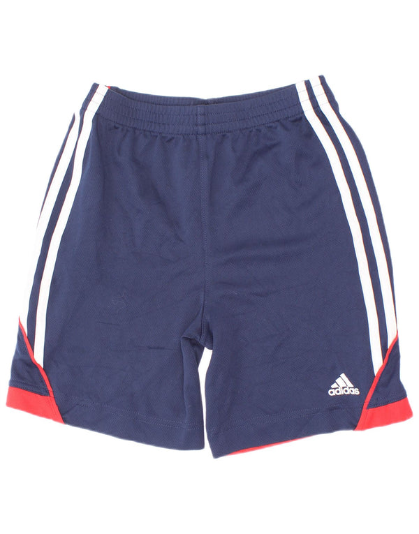 Adidas Boys Sports Shorts 5-6 år Navy Blue Colourblock Polyester