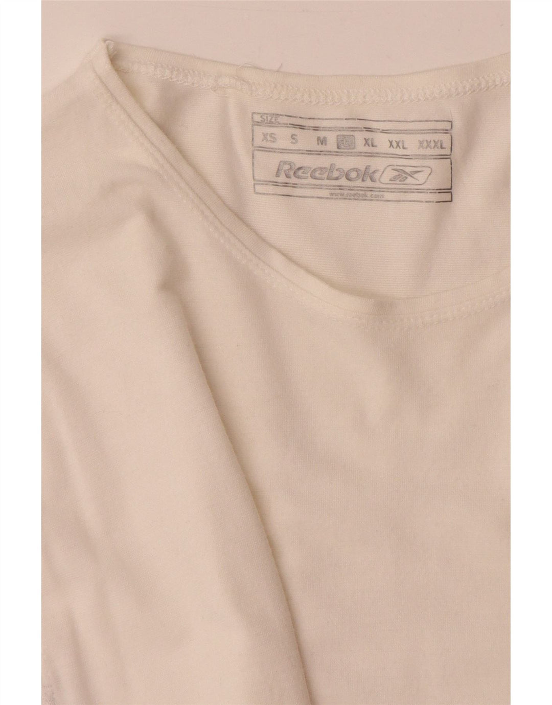 Reebok Mens Graphic T-Shirt Top Large White Viscose