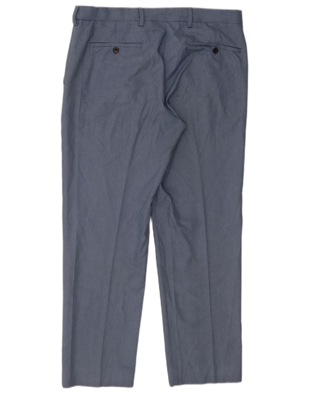 Pantaloni chino pentru bărbați Marks & Spencer, cu ajustare normală, L34 L29, poliester albastru