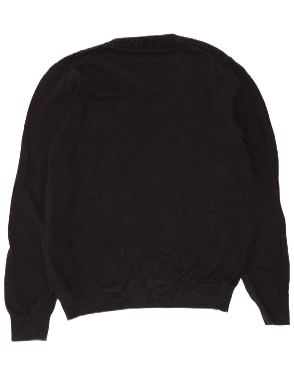 Marks & Spencer Herre V-hals sweater Medium Sort Bomuld