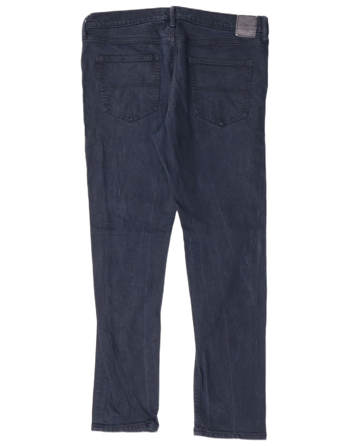 MARKS & SPENCER Mens Slim Jeans W36 L30 Navy Blue Cotton Classic