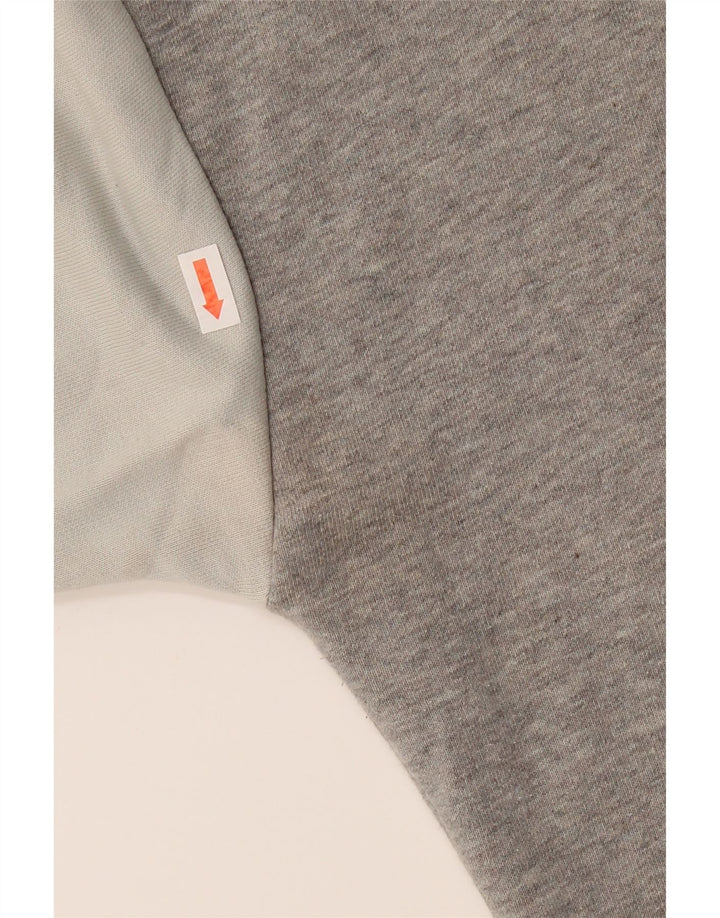 REEBOK Womens Oversized Crop Sweatshirt Jumper UK 20/22 XL Grey Vintage Reebok and Second-Hand Reebok from Messina Hembry 