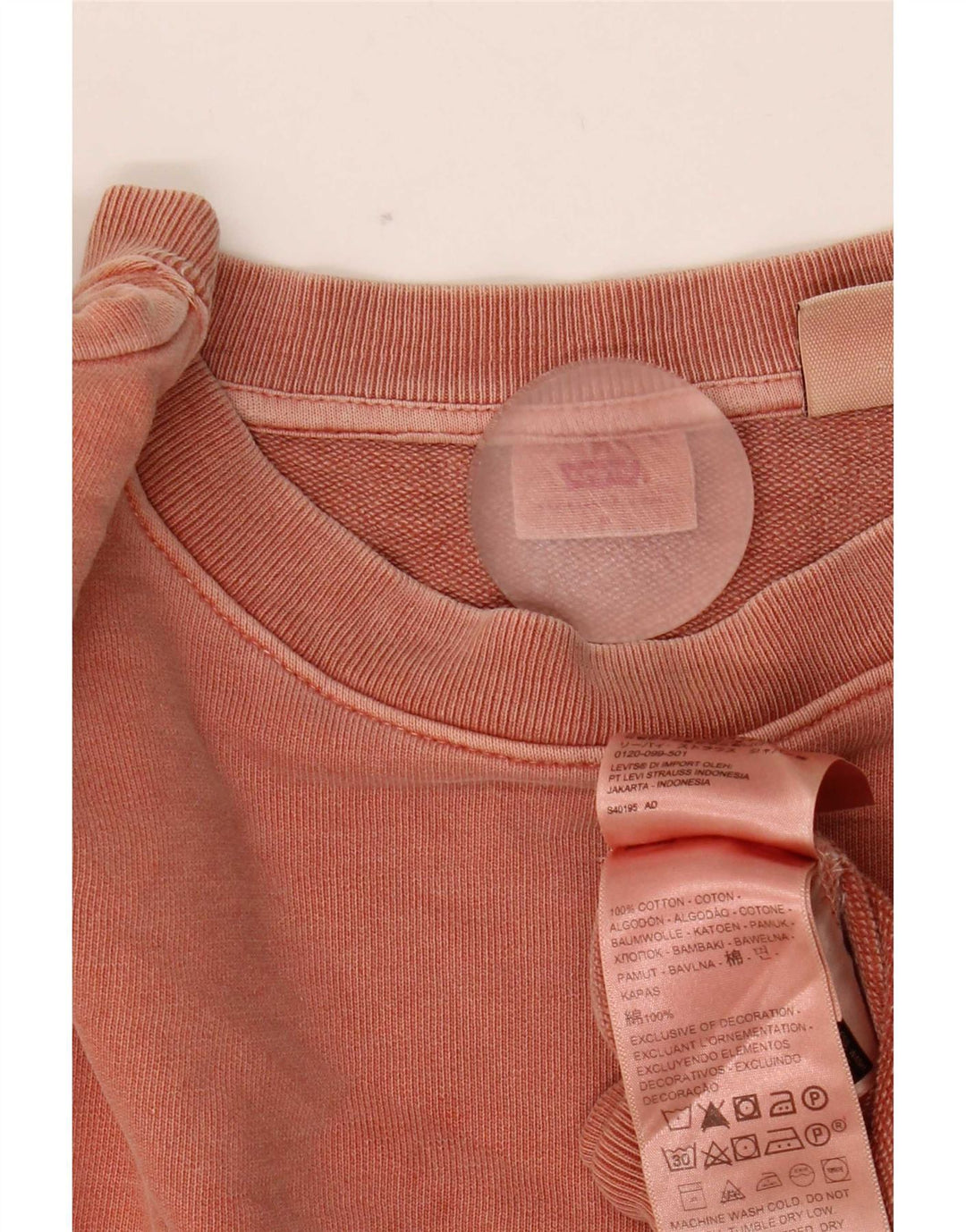 Suéter oversized feminino Levi's UK 14 algodão vermelho médio