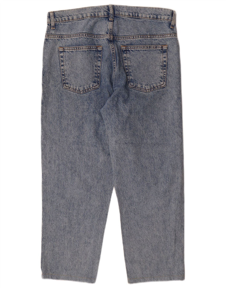 ZARA Herren verkürzte Jeans EU 40 Mittel W30 L25 Blau