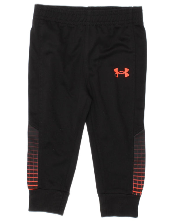 Спортивные брюки UNDER ARMOR для мальчиков 6–9 месяцев, черные с геометрическим узором
