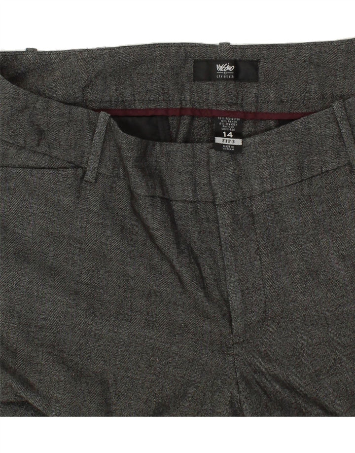 MOSSIMO Womens Straight Casual Trousers US 14 XL W40 L32 Grey Polyester Vintage Mossimo and Second-Hand Mossimo from Messina Hembry 