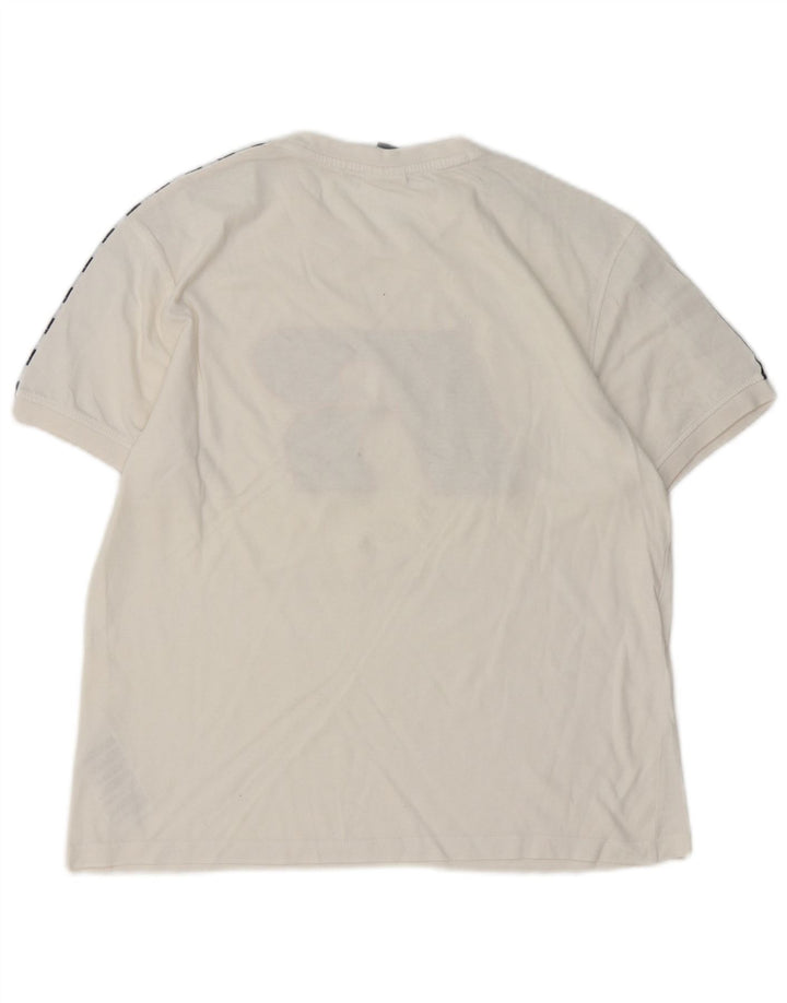 RUSSELL ATHLETIC Womens Graphic T-Shirt Top Small White Cotton