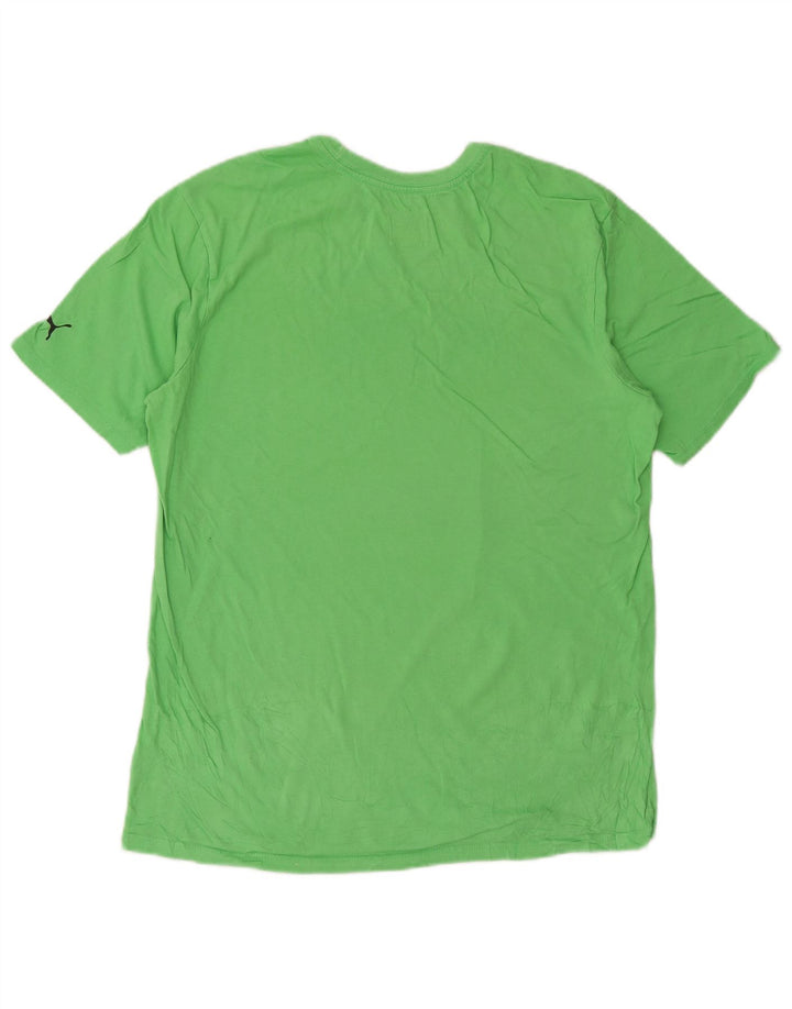 Męski T-shirt Puma z grafiką, średni zielony