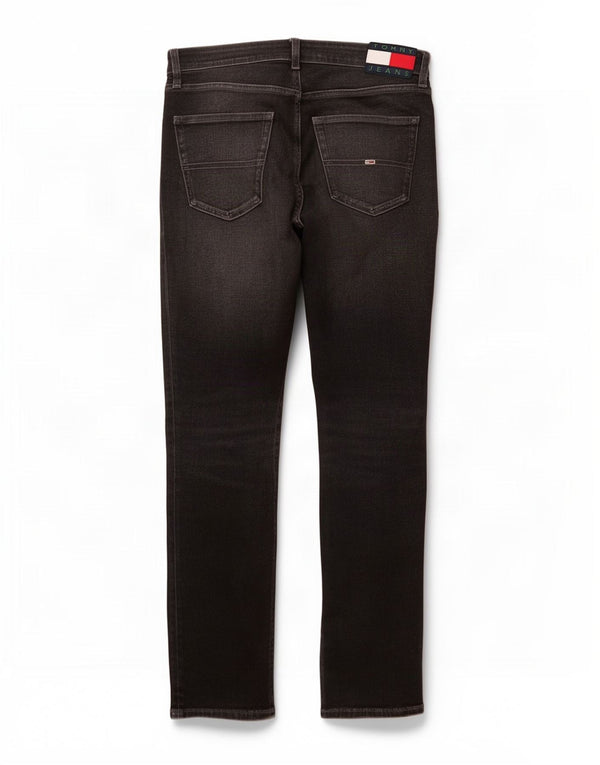 Tommy Jeans Uomo Scanton Slim Jeans W32 L34 Cotone Nero