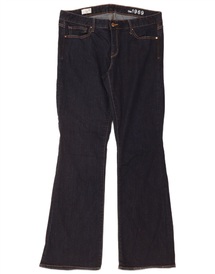 Женские расклешенные джинсы GAP W32 L33 Темно-синие, хлопок