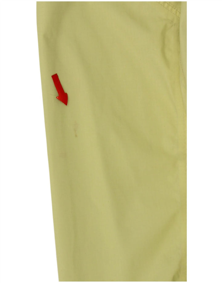 The North Face Womens Hooded Rain Jacket UK 14 Medium Yellow Nylon