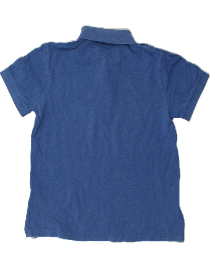 TOMMY HILFIGER Mens Custom Fit Polo Shirt Medium Blue Cotton Vintage Tommy Hilfiger and Second-Hand Tommy Hilfiger from Messina Hembry 