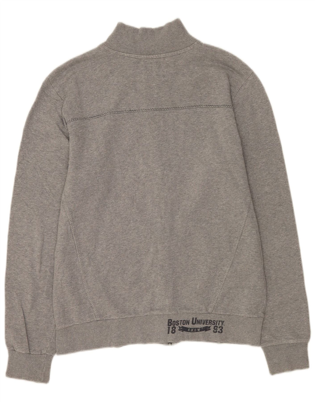 Champion Mens Boston Graphic Tracksuit Top Jacket Large Grey Cotton
