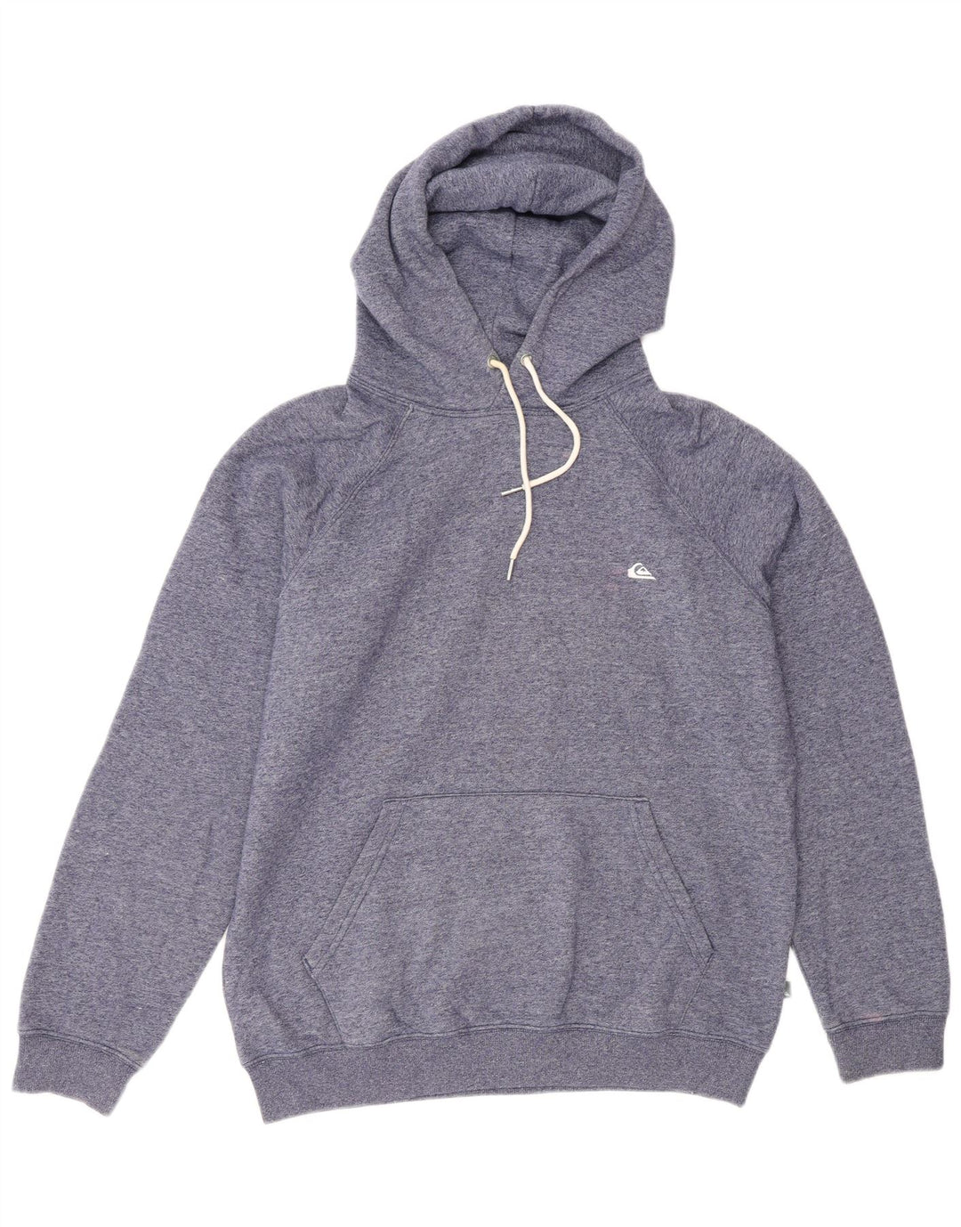 Quiksilver Mens Hoodie Jumper Medium Blue Flecked Cotton