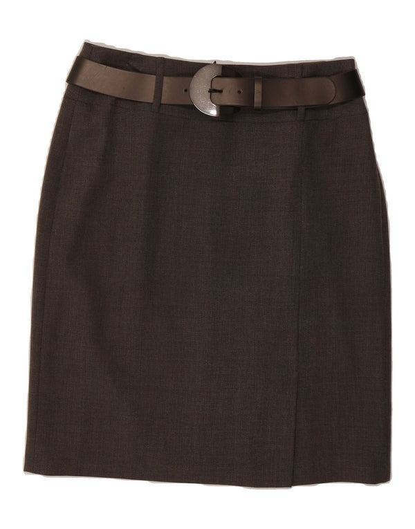 GERRY WEBER Womens Straight Skirt W30 Medium Grey