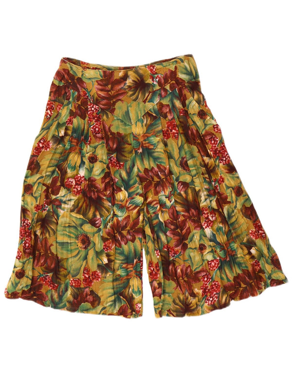 Vintage Womens High Waist Bermuda Shorts Small W26 Multicoloured Floral