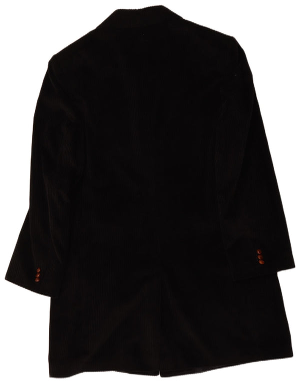 Velluto Duca Visconti Herre Corduroy Overfrakke IT 58 4XL Sort