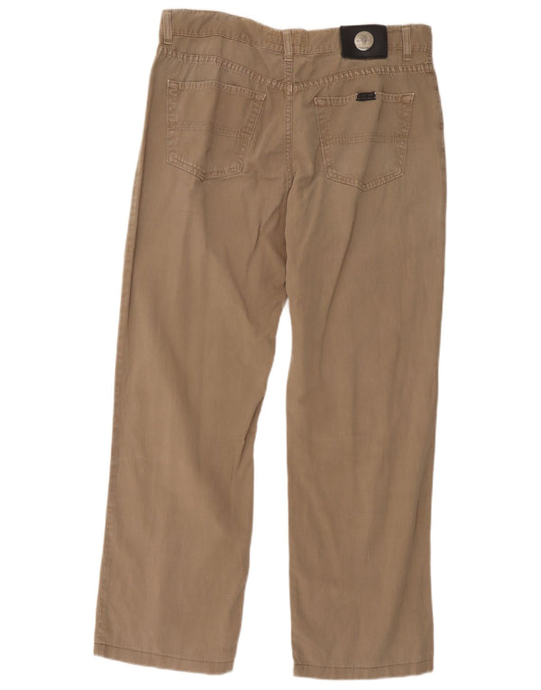 Pantaloni Casual Dritti Uomo Trussardi W36 L29 Cotone Beige