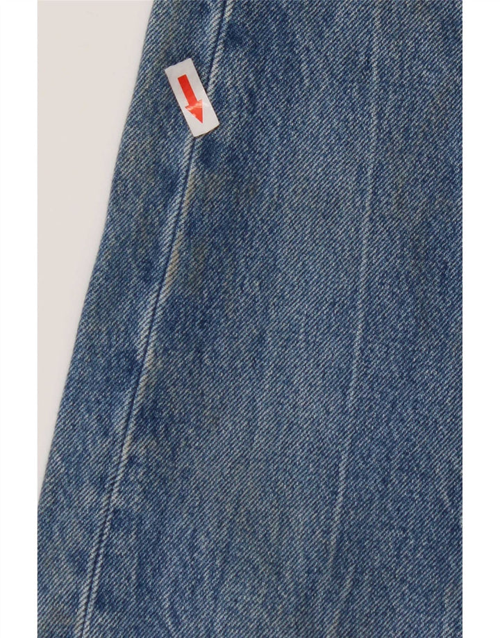 Levi's Dame 501 Distressed Straight Jeans W28 L32 Blå Bomuld