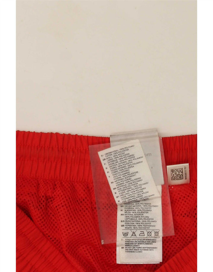 Pantaloncini sportivi Adidas Bermuda Cargo da uomo, grandi, in nylon rosso