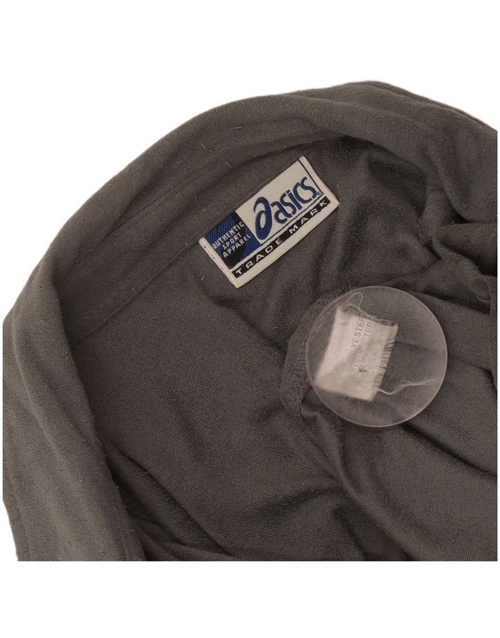 Asics Mens Fleece Shirt Large Grey Polyester