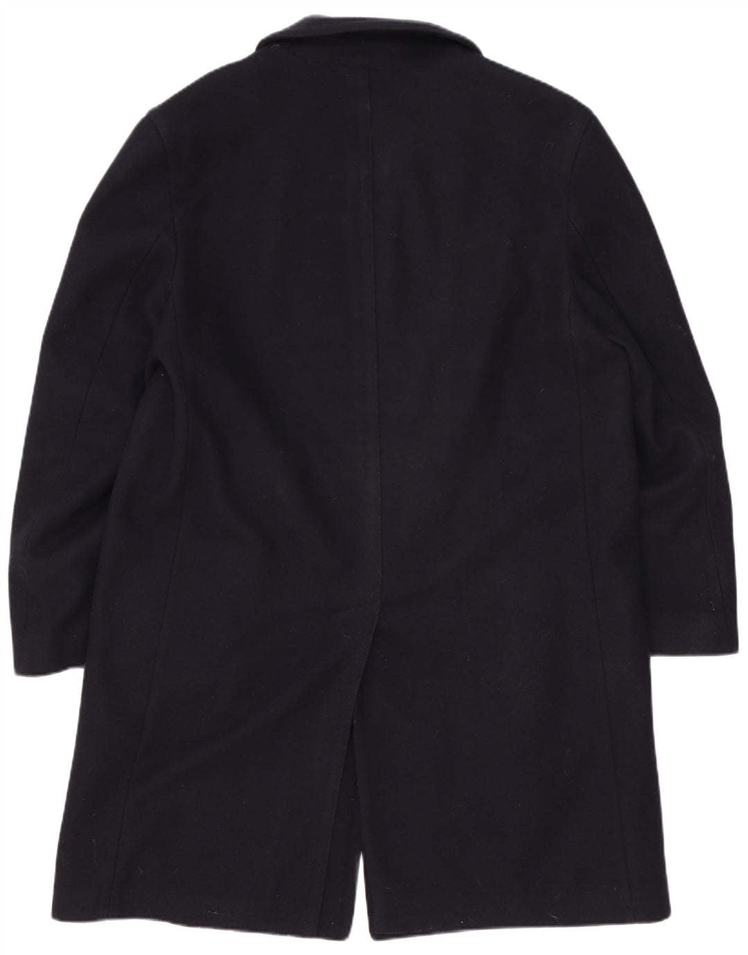 Cappotto da uomo Lord UK 40 grande in lana vergine blu navy