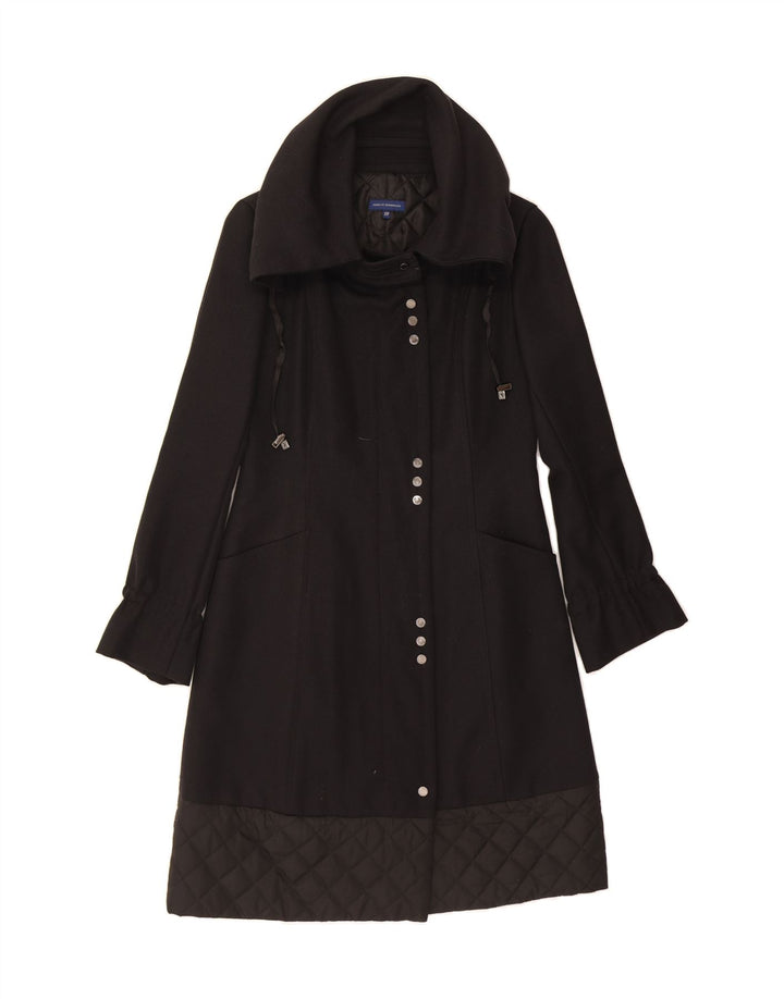 ADOLFO DOMINGUEZ Womens Overcoat UK 6 XS Black Vintage Adolfo Dominguez and Second-Hand Adolfo Dominguez from Messina Hembry 