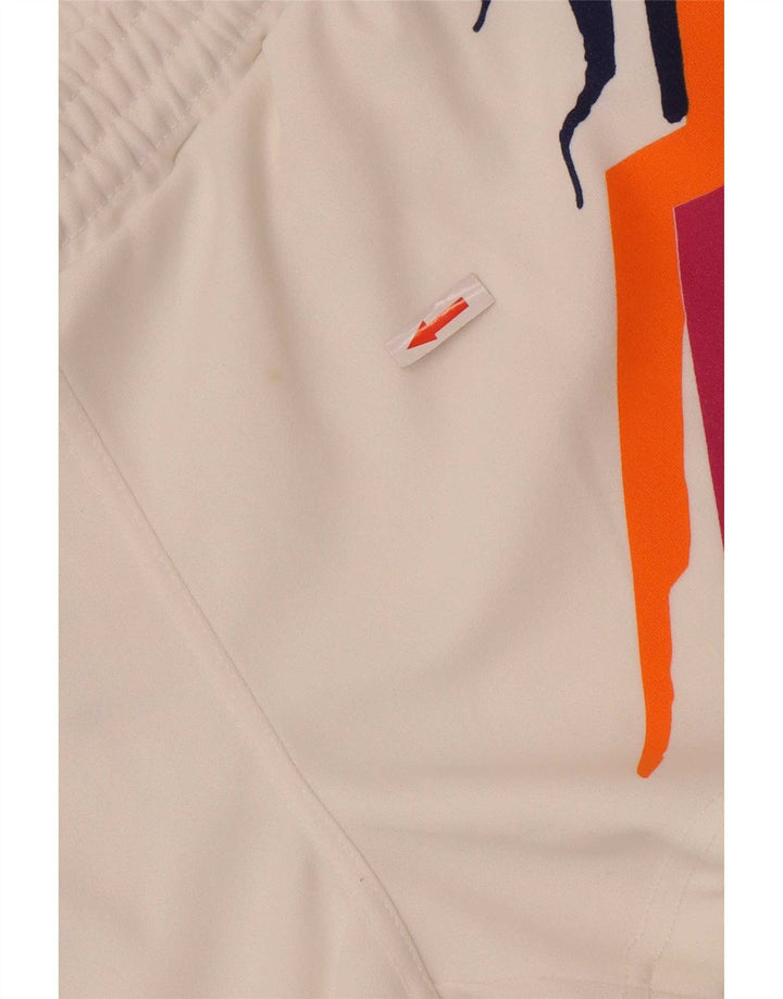 Pantaloncini sportivi da donna Lotto UK 12 Medium White Geometric