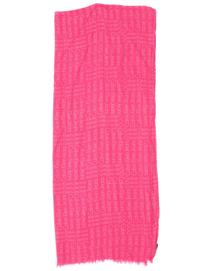 Sciarpa rettangolare grafica da donna Calvin Klein Jeans taglia unica rosa