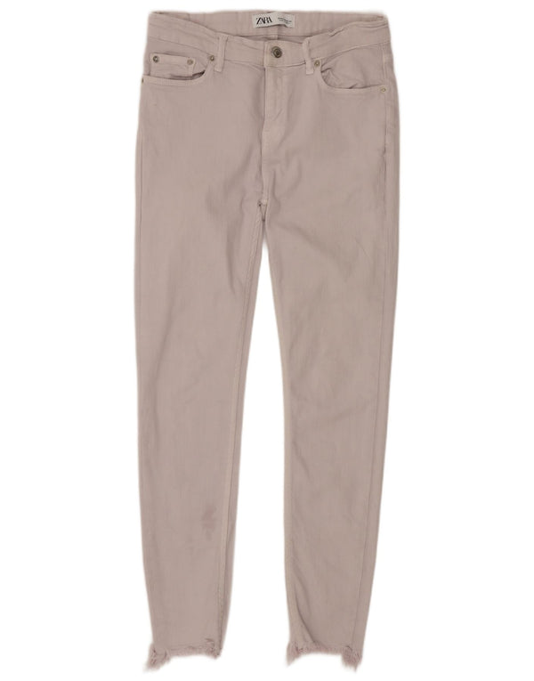 Zara Dame Skinny Jeans EU 38 Small W28 L26 Off White