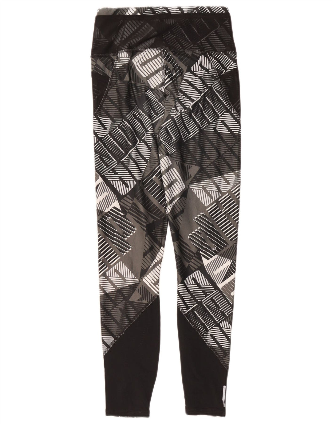 Leggings grafici da donna Puma UK 4 XS poliestere nero