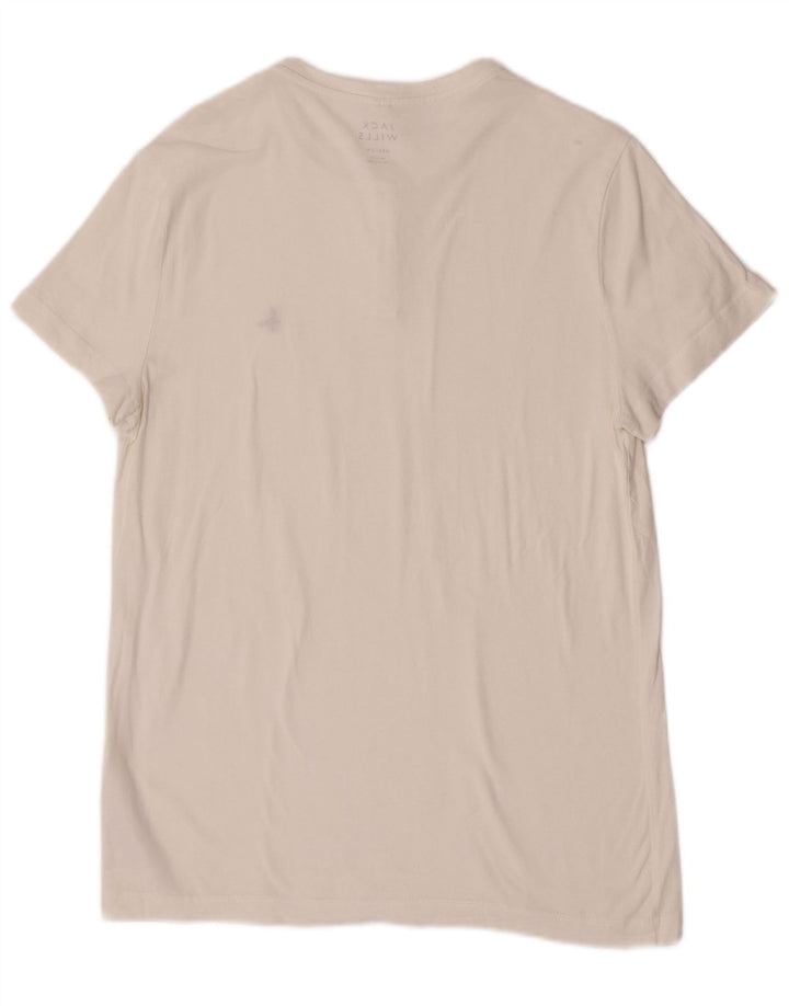 Jack Wills Mens T-Shirt Top Medium White Cotton