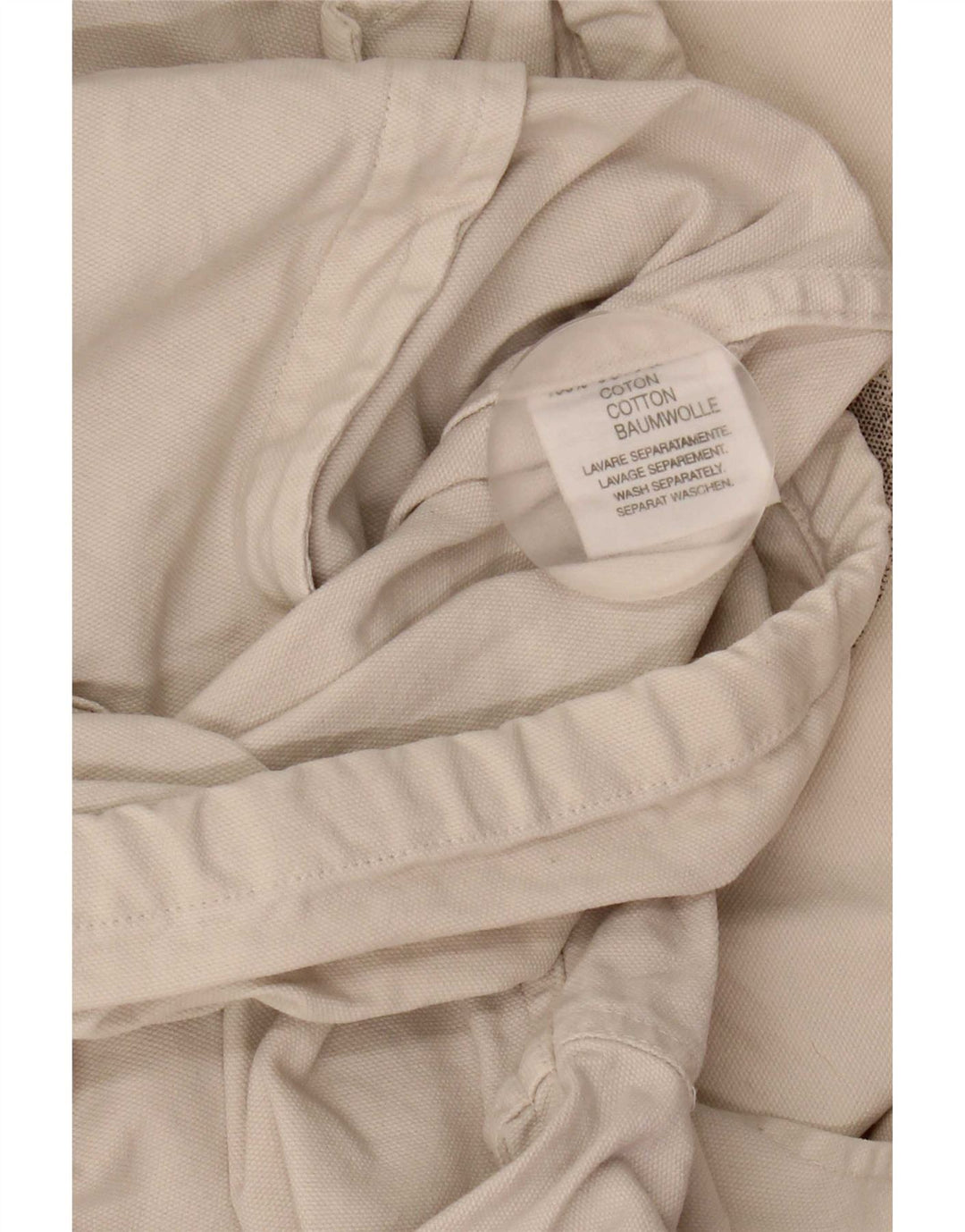Murphy & Nye Herre Grafisk Bomber Jacket UK 40 Stor Beige Bomuld