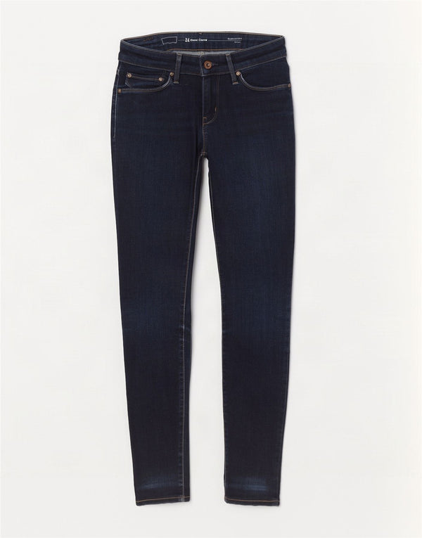 Levi's Damen Demi Curve Modern Rise Skinny Jeans W24 L27 Marineblau Baumwolle