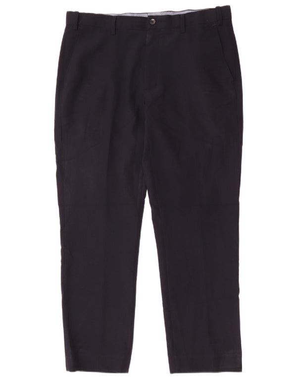 Marks & Spencer Ανδρικό κανονικό παντελόνι Chino W34 L29 Navy Blue Polyester